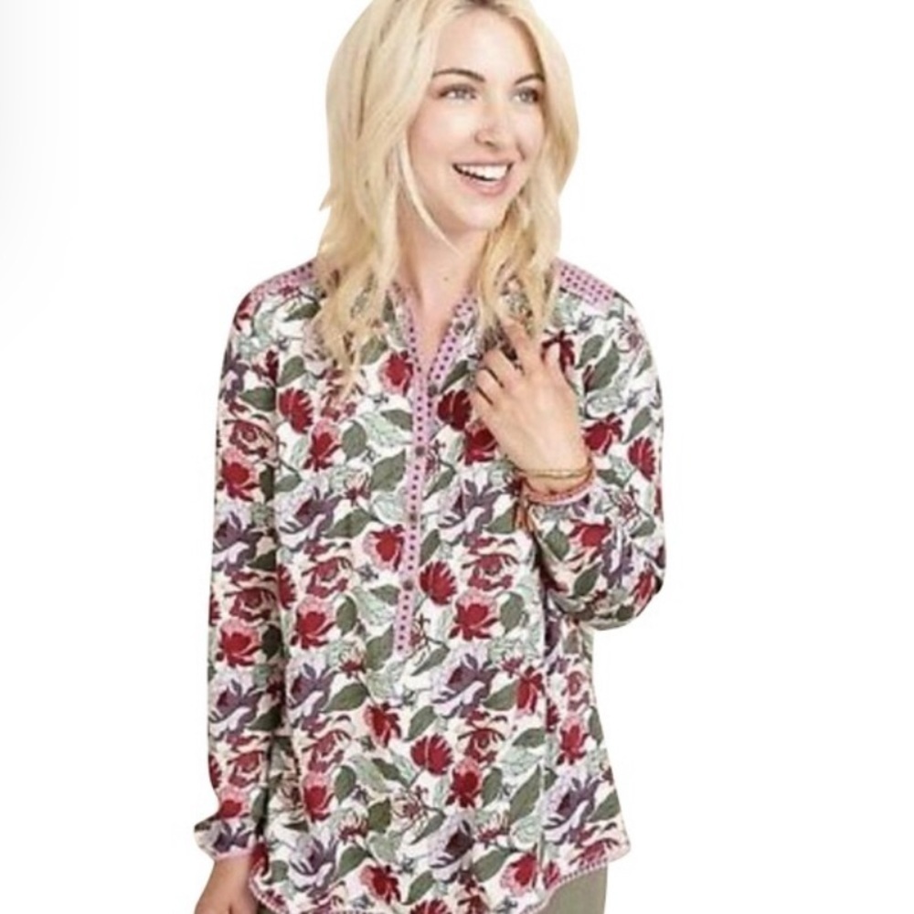 MATILDA Jane Once Upon A Time Tunic & Tank Medium Floral Dusk To Dawn